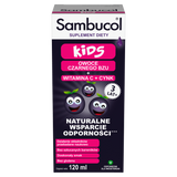 Sambucol Kids, płyn dla dzieci po 3 roku życia i dorosłych, 120 ml - miniaturka zdjęcia produktu