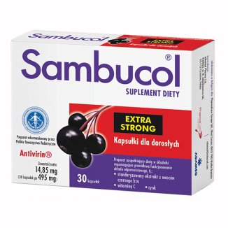 Sambucol Extra Strong, 30 kapsułek - zdjęcie produktu