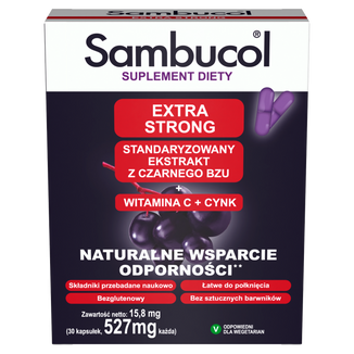Sambucol Extra Strong, 30 kapsułek - zdjęcie produktu