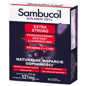Sambucol Extra Strong, 30 kapsułek - zdjęcie produktu