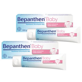 Zestaw Bepanthen Baby, maść ochronna przeciw odparzeniom pieluszkowym dla niemowląt, 2 x 100 g - zdjęcie produktu