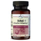 Herbapol Burak+ z żelazem i witaminą C, 90 tabletek - miniaturka zdjęcia produktu