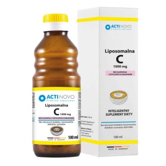 Actinovo, Liposomalna Witamina C, 1000 mg, bez alkoholu, 100 ml Actinovo, Liposomalna Witamina C, 1000 mg, bez alkoholu, 100 ml - zdjęcie produktu
