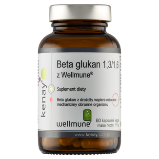Kenay Beta Glucan 1,3/ 1,6 z Wellmune, 60 kapsułek vege - zdjęcie produktu