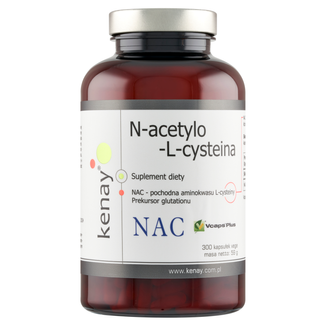 Kenay NAC N-acetylo-L-cysteina, 300 kapsułek - zdjęcie produktu