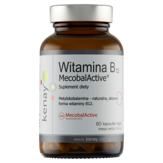 Kenay, Witamina B12 MecobalActive, 60 kapsułek - zdjęcie produktu