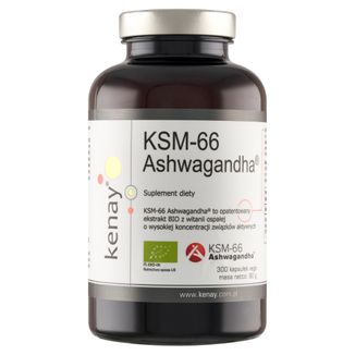 Kenay Ashwagandha KSM-66, 300 kapsułek - zdjęcie produktu
