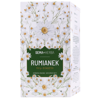 SEMA Herba Rumianek Fix, 1 g x 30 saszetek USZKODZONE OPAKOWANIE SEMA Herba Rumianek Fix, 1 g x 30 saszetek USZKODZONE OPAKOWANIE - zdjęcie produktu