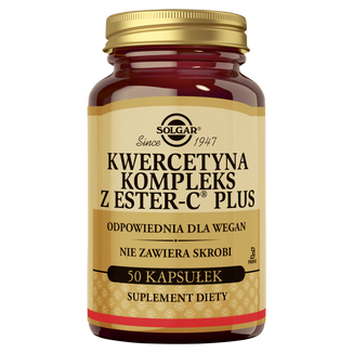 Solgar Kwercetyna Kompleks z Ester-C Plus, 50 kapsułek - zdjęcie produktu