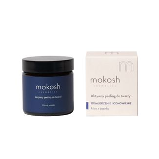 Mokosh, peeling do twarzy, róża z jagodą, 60 ml - zdjęcie produktu