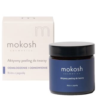 Mokosh, peeling do twarzy, róża z jagodą, 60 ml - zdjęcie produktu