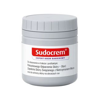 Sudocrem Expert, krem barierowy, pieluszkowe zapalenie skóry, otarcia, 60 g USZKODZONE OPAKOWANIE - zdjęcie produktu