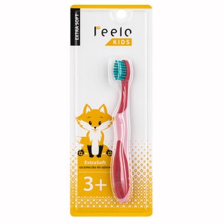 Feelo Kids ExtraSoft, szczoteczka do zębów dla dzieci, od 3 lat, 1 sztuka - 5 Feelo Kids ExtraSoft, szczoteczka do zębów dla dzieci, od 3 lat, 1 sztuka - 5 - zdjęcie produktu