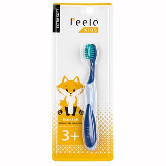 Feelo Kids ExtraSoft, szczoteczka do zębów dla dzieci, od 3 lat, 1 sztuka - 6 Feelo Kids ExtraSoft, szczoteczka do zębów dla dzieci, od 3 lat, 1 sztuka - 6 - zdjęcie produktu