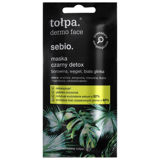 Tołpa Dermo Face, Sebio, maska czarny detox, 8 ml - zdjęcie produktu