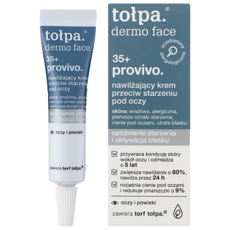 Tołpa Dermo Face, Provivo 35 +, nawilżający krem przeciw starzeniu, pod oczy, 10 ml - zdjęcie produktu