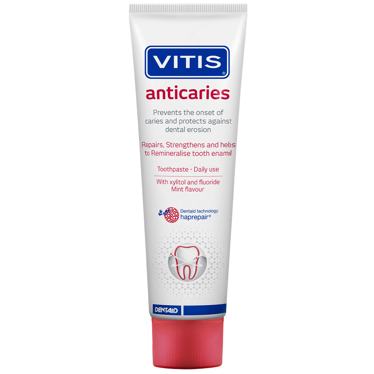 Vitis Vitis Anticaries, pasta do zębów przeciw próchnicy, smak miętowy, 100 ml