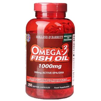 Holland & Barrett, Olej Rybi Omega-3 1000 mg, 250 kapsułek - 2 Holland & Barrett, Olej Rybi Omega-3 1000 mg, 250 kapsułek - 2 - zdjęcie produktu