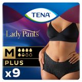 Tena Lady Pants Noir, majtki chłonne, rozmiar M, 75-105 cm, Plus, 9 sztuk - miniaturka zdjęcia produktu
