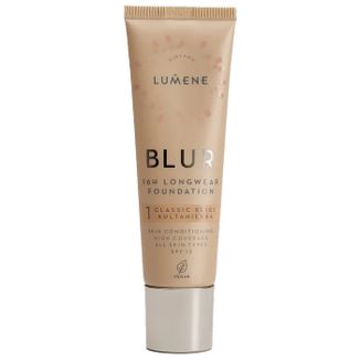 Lumene Blur 1 Classic Beige, długotrwały podkład wygładzający 16h, SPF 15, 30 ml - zdjęcie produktu