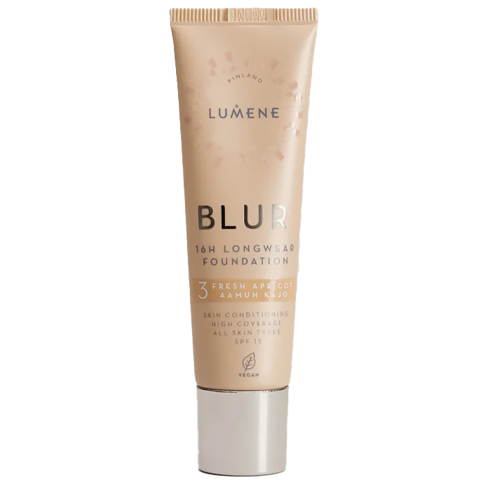 Nieznana Lumene Blur 3 Fresh Apricot, długotrwały podkład wygładzający 16h, SPF 15, 30 ml