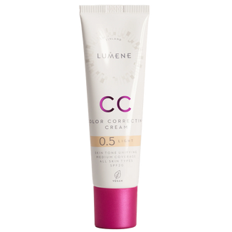 Lumene CC Color Correcting Cream, podkład 7w1, 0,5, Light, SPF 20, 30 ml - zdjęcie produktu