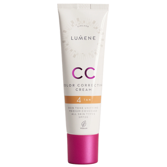 Lumene CC Color Correcting Cream, podkład 7w1, 4, Tan, SPF 20, 30 ml - zdjęcie produktu