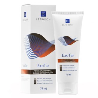 Lefrosch Exo Tar, pielęgnacyjna maść dziegciowo-siarkowa, 75 ml - zdjęcie produktu