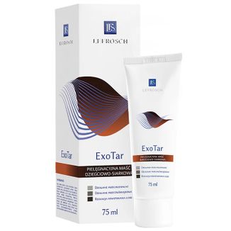 Lefrosch ExoTar, pielęgnacyjna maść dziegciowo-siarkowa, 75 ml - zdjęcie produktu
