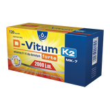 D-Vitum forte 2000 j.m. K2 MK-7, 120 kapsułek USZKODZONE OPAKOWANIE - miniaturka zdjęcia produktu