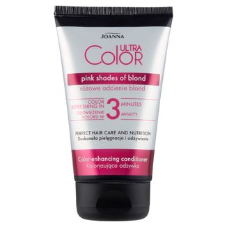 Joanna Ultra Color, koloryzująca odżywka do włosów, 3 minuty, różowe odcienie blond, 100 g - zdjęcie produktu