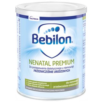 Bebilon Nenatal Premium, dla niemowląt przedwcześnie urodzonych z małą masą ciała, 400 g - zdjęcie produktu