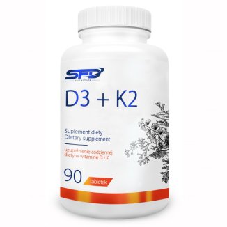 SFD D3 + K2, witamina D 2000 j.m. + witamina K 100 µg, 90 tabletek - zdjęcie produktu