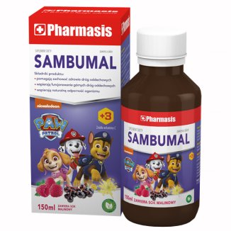 Pharmasis Sambumal, syrop dla dzieci powyżej 3 roku i dorosłych, 150 ml Pharmasis Sambumal, syrop dla dzieci powyżej 3 roku i dorosłych, 150 ml - zdjęcie produktu