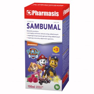 Pharmasis Sambumal, syrop dla dzieci powyżej 3 roku i dorosłych, 150 ml - 2 Pharmasis Sambumal, syrop dla dzieci powyżej 3 roku i dorosłych, 150 ml - 2 - zdjęcie produktu