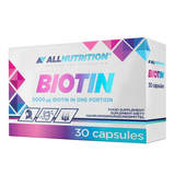 Allnutrition Biotin, biotyna 5000 μg, 30 kapsułek - miniaturka zdjęcia produktu