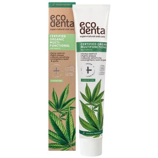 Ecodenta, wielofunkcyjna pasta do zębów z olejem konopnym, 75 ml - zdjęcie produktu