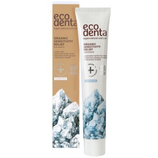 Ecodenta Cosmos Organic, pasta do zębów wrażliwych i dziąseł z naturalną solą i cytrynianem potasu, 75 ml - zdjęcie produktu