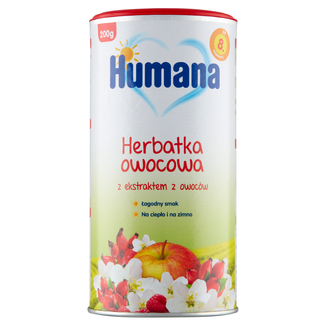 Humana Herbatka Owocowa, granulowana, po 8 miesiącu, 200 g KRÓTKA DATA - zdjęcie produktu