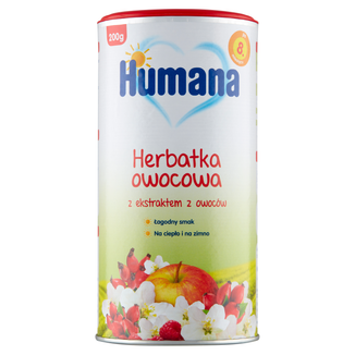Humana Herbatka Owocowa, granulowana, po 8 miesiącu, 200 g - zdjęcie produktu
