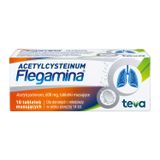 Acetylcysteinum Flegamina 600 mg, 10 tabletek musujących USZKODZONE OPAKOWANIE - miniaturka zdjęcia produktu