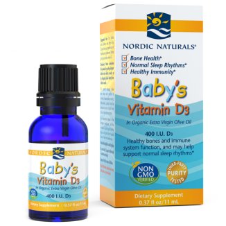 Nordic Naturals Baby's, Witamina D3 400 IU, 11 ml - zdjęcie produktu