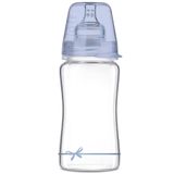 Lovi Diamond Glass, butelka szklana ze smoczkiem dynamicznym, Baby Shower, Boy, od 3 miesiąca, 250 ml - miniaturka zdjęcia produktu