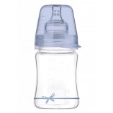 Lovi Diamond Glass, butelka szklana ze smoczkiem dynamicznym, mini, Baby Shower, Boy, od urodzenia, 150 ml - miniaturka zdjęcia produktu