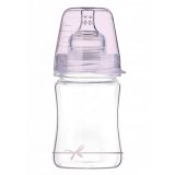 Lovi Diamond Glass, butelka szklana ze smoczkiem dynamicznym, mini, Baby Shower, Girl, od urodzenia, 150 ml - miniaturka zdjęcia produktu