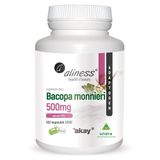 Aliness Bacopa monnieri Extract 50% 500 mg, 100 kapsułek vege - miniaturka zdjęcia produktu