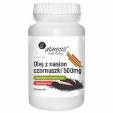 Aliness Olej z nasion czarnuszki 500 mg, 120 kapsułek - miniaturka zdjęcia produktu