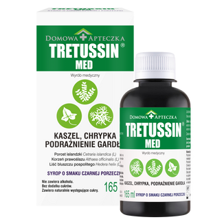 Tretussin Med, syrop, smak czarnej porzeczki, 165 ml - zdjęcie produktu