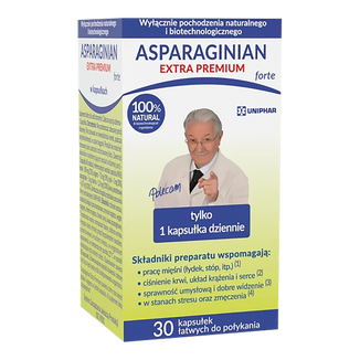 Asparaginian Extra Premium Forte, 30 kapsułek - zdjęcie produktu