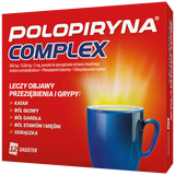 Polopiryna Complex 500 mg + 15,58 mg + 2 mg, 12 saszetek Polopiryna Complex 500 mg + 15,58 mg + 2 mg, 12 saszetek - miniaturka zdjęcia produktu